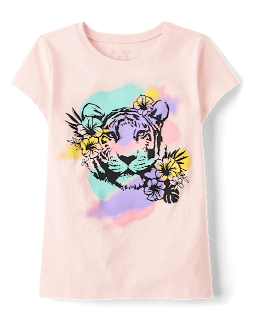 Girls Tiger Graphic Tee