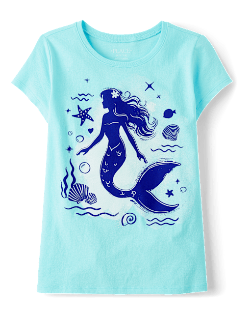 Girls Mermaid Graphic Tee