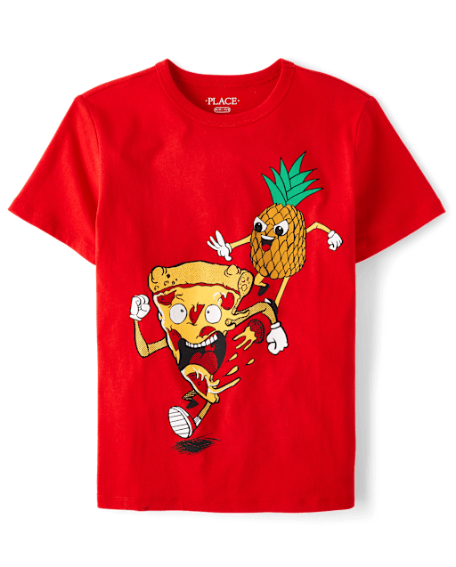 Boys Pineapple Pizza Graphic Tee