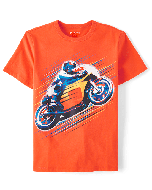 Boys Biker Graphic Tee