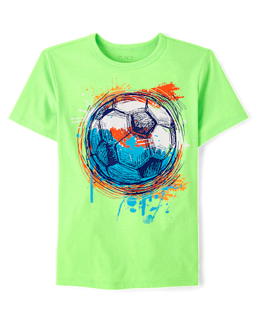 Boys Soccer Ball Graphic Tee