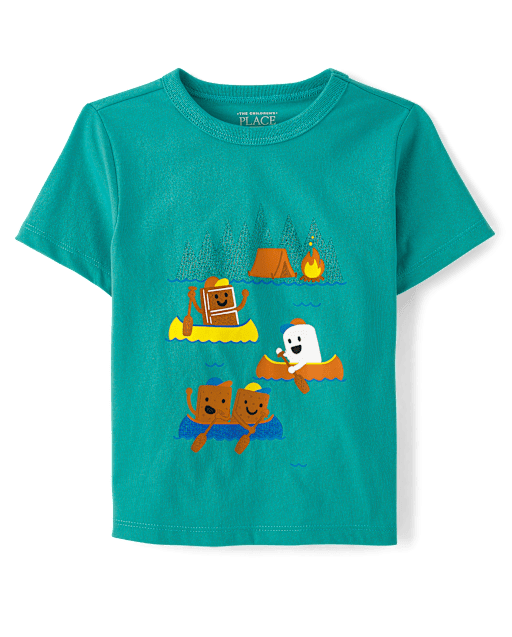 T-shirt graphique S'mores pour bébés et tout-petits garçons