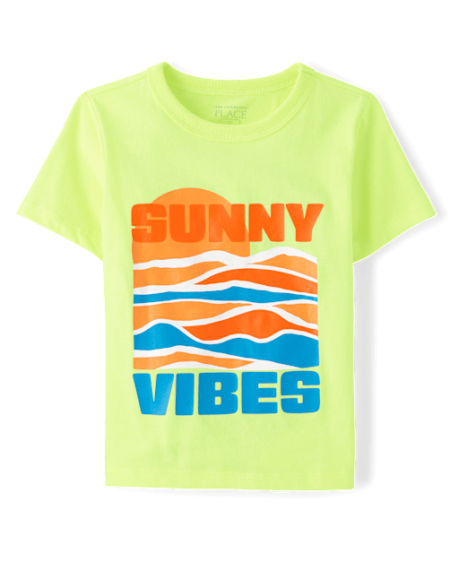 T-shirt graphique Sunny Vibes pour bébé et tout-petit garçon