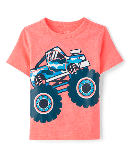Baby And Toddler Boys Monster Truck Graphic Tee