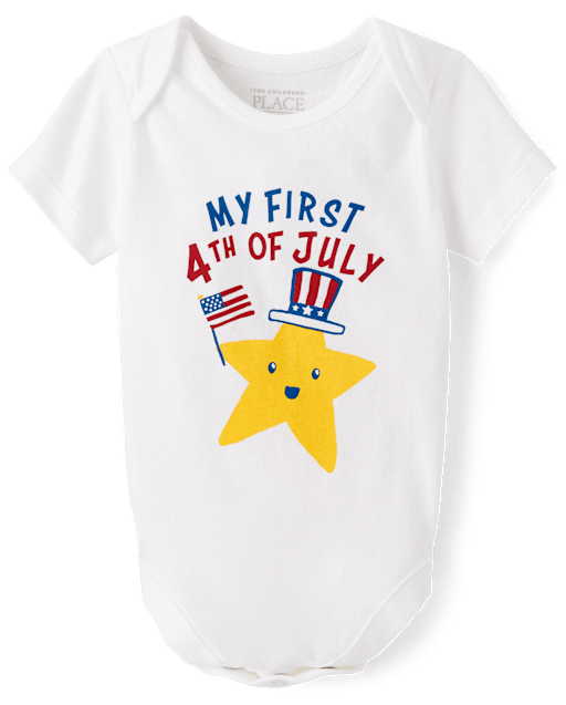 Baby First 4th Of July Graphic Bodysuit