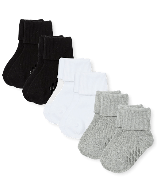 Toddler Turn Cuff Socks 6-Pack