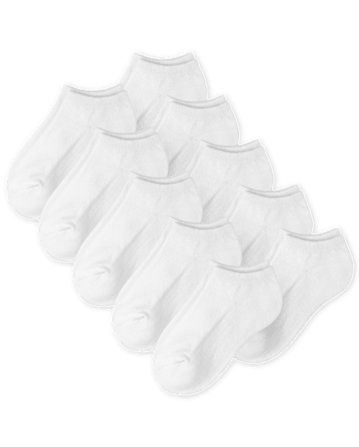 Kids Cushioned Ankle Socks 10-Pack