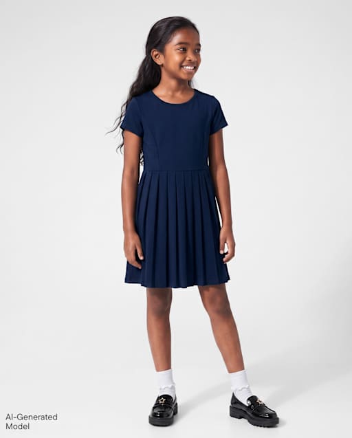 Girls Uniform Quick Dry Pleated Tennis Dress