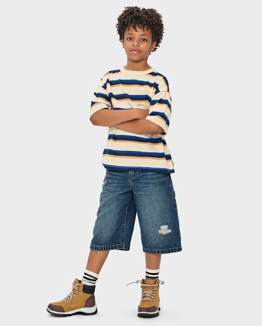 Pantalon de charpentier baggy en jean pour enfant