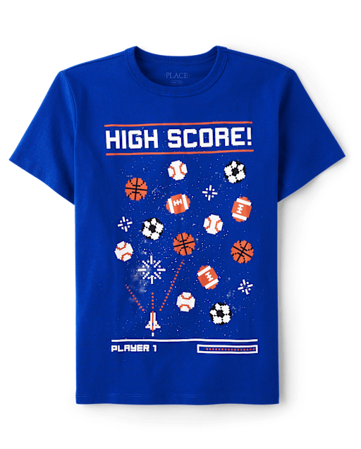 T-shirt graphique de jeu vidéo de sport pour garçon