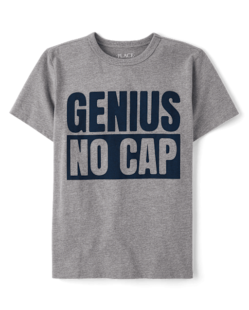 T-shirt graphique Genius No Cap pour garçon