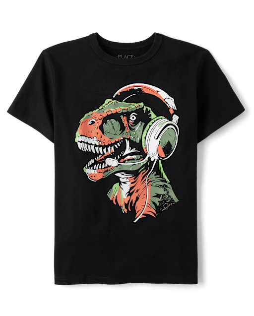 T-shirt graphique Dino Gamer pour garçon