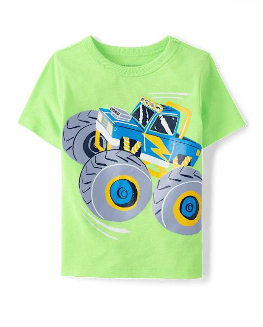 Baby And Toddler Boys Monster Truck Graphic Tee