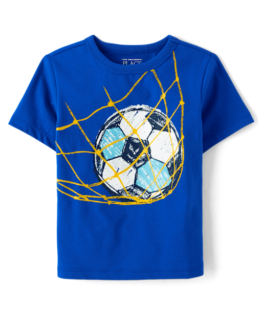 Baby And Toddler Boys Soccer Ball Graphic Tee