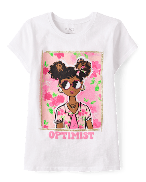 Girls Optimistic Girl Graphic Tee