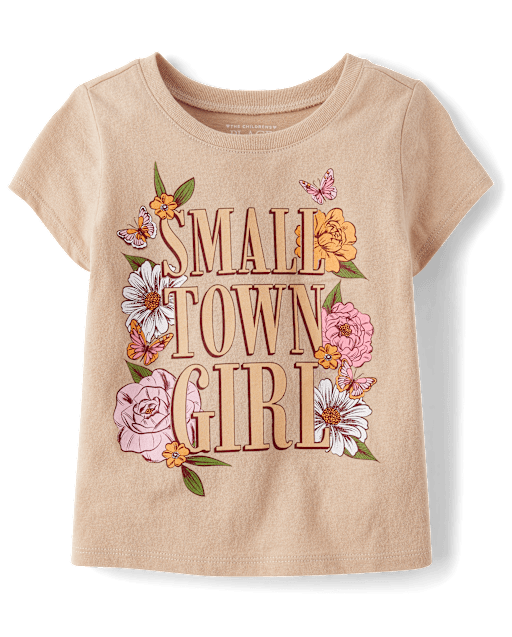 Baby And Toddler Girls Small Town Girl Graphic Tee