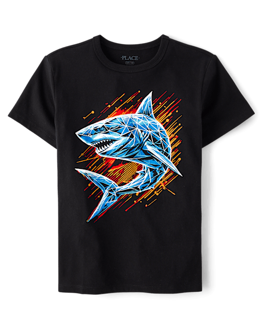 Boys Shark Graphic Tee