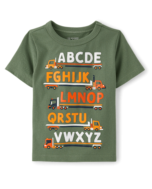 Baby And Toddler Boys Alphabet Train Graphic Tee