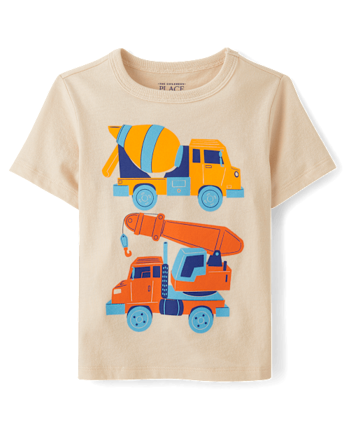 Baby And Toddler Boys Construction Graphic Tee