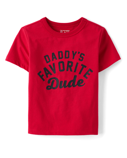 Baby And Toddler Boys Daddy's Favorite Dude Graphic Tee