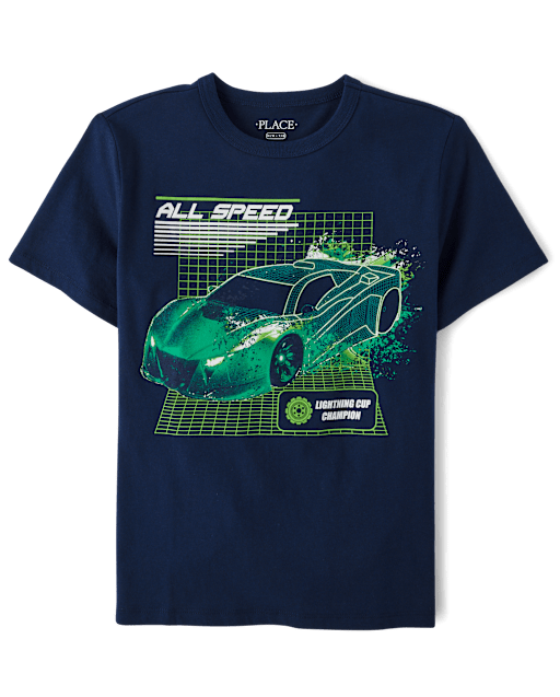 Boys All Speed Car Graphic Tee