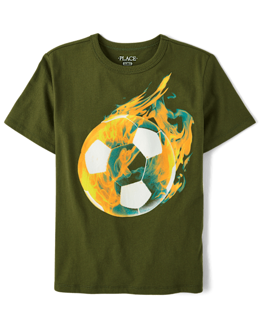 Boys Soccer Ball Graphic Tee