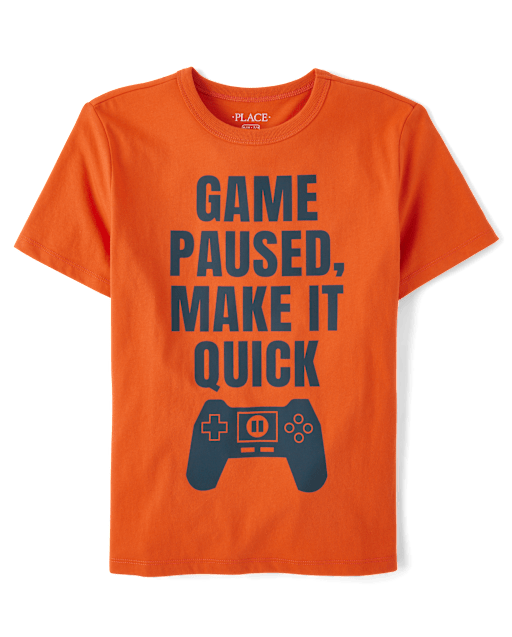 Boys Game Paused Graphic Tee