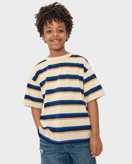Kids Striped Boxy Top