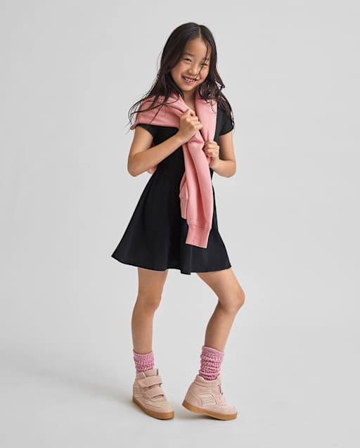 Girls Quick Dry Fit And Flare Tennis Dress