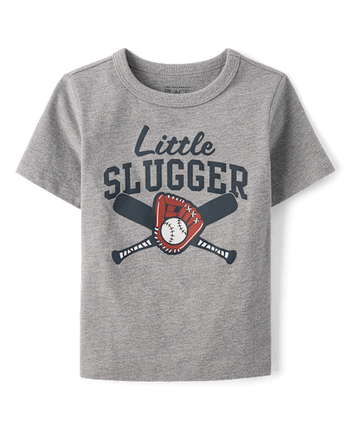 Baby And Toddler Boys Little Slugger Graphic Tee