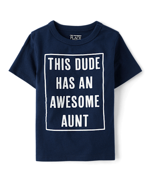 Baby And Toddler Boys Awesome Aunt Graphic Tee