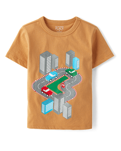 Baby And Toddler Boys Car City Graphic Tee