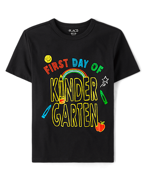 Boys First Day Kindergarten Graphic Tee