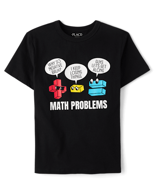 Boys Math Problems Graphic Tee
