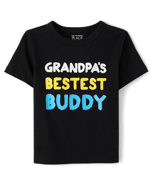 Toddler Boys Grandpa's Buddy Graphic Tee