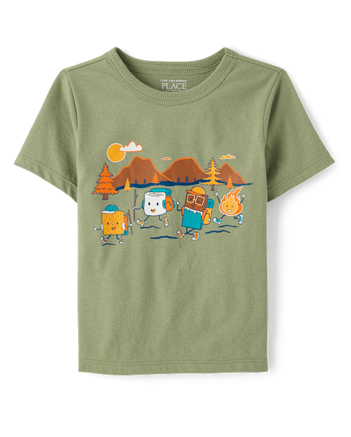 Toddler Boys Camp Smores Graphic Tee