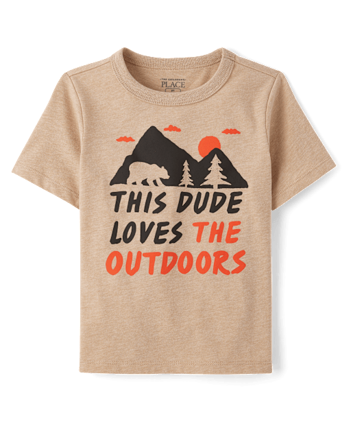 Toddler Boys Outdoors Dude Graphic Tee