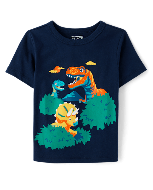 Toddler Boys Dino Scene Graphic Tee