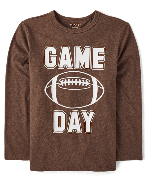 Boys Football Game Day Graphic Tee