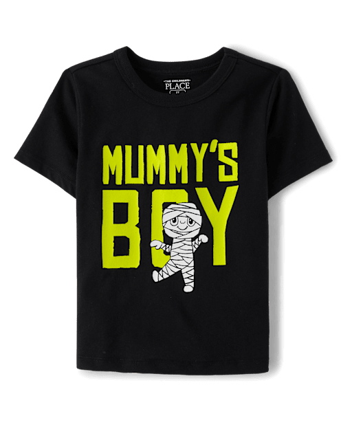 Baby And Toddler Boys Glow Mummy's Boy Graphic Tee