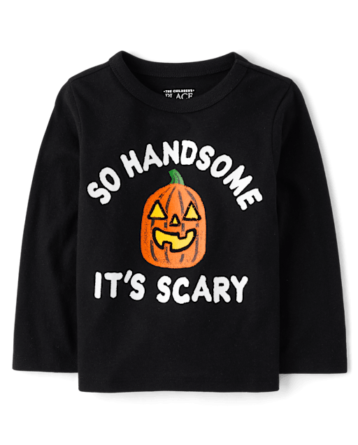 Baby And Toddler Boys Scary Handsome Graphic Tee