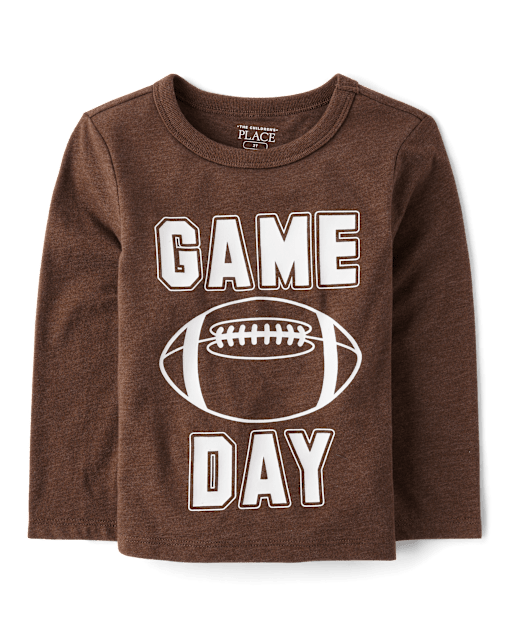 Baby And Toddler Boys Football Game Day Graphic Tee