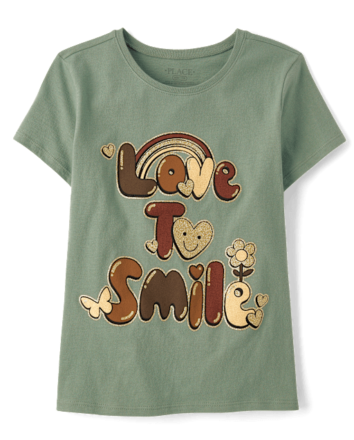 Girls Love to Smile Graphic Tee