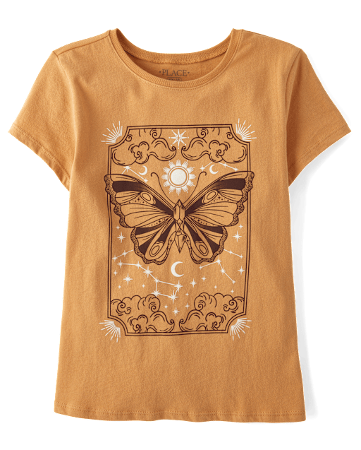 Girls Butterfly Graphic Tee