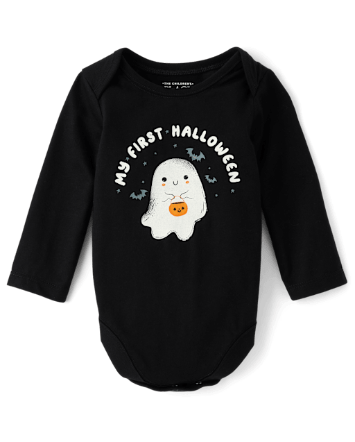 Baby First Halloween Ghost Graphic Bodysuit