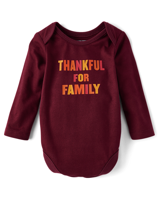 Baby Matching Family Thankful Graphic Bodysuit