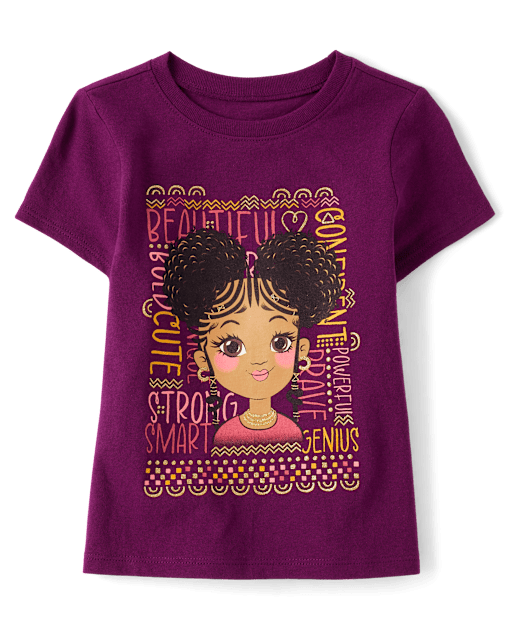 Baby And Toddler Girls Confident Girl Graphic Tee