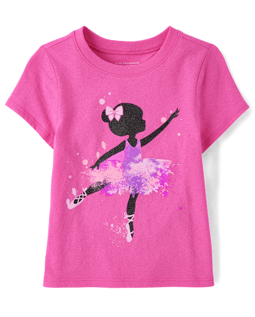 Toddler Girls Ballerina Graphic Tee