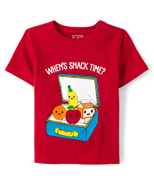 Toddler Boys Snack Time Graphic Tee