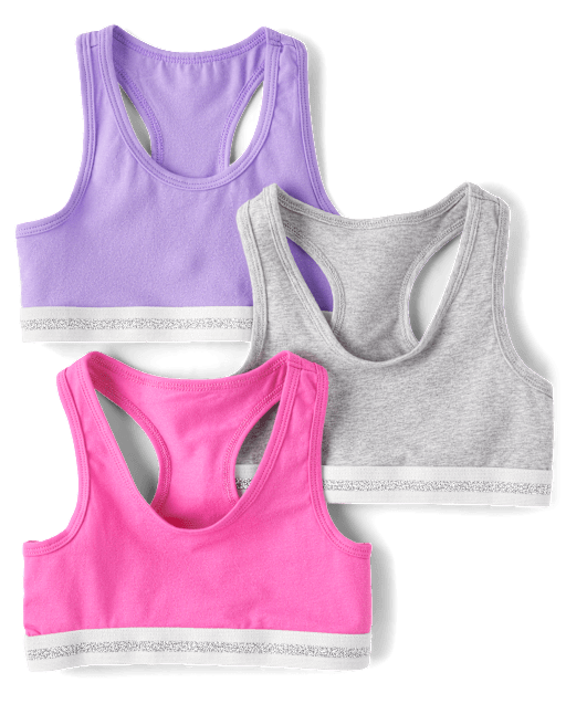 Girls Racerback Bralette 3-Pack